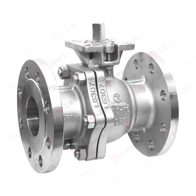 二片式国标压盖高平台法兰球阀