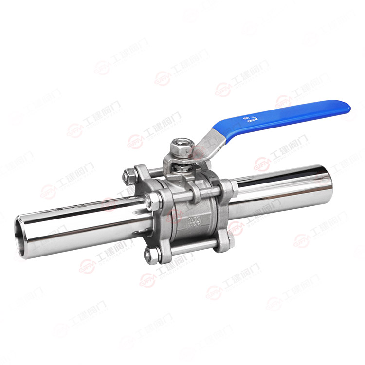 三片式加长杆球阀