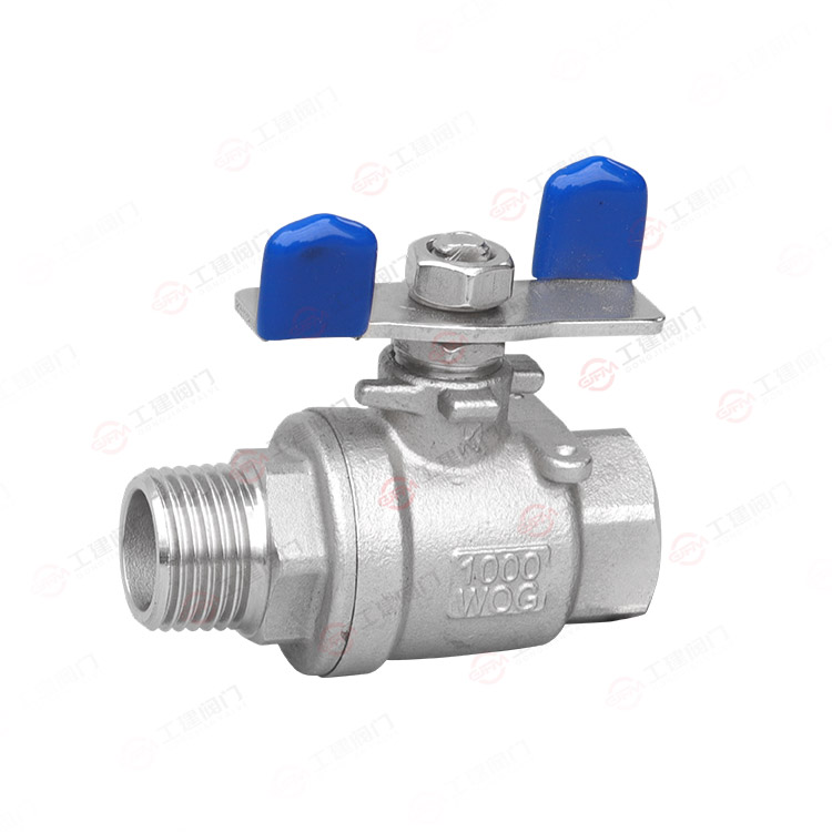 蝶型内外丝球阀