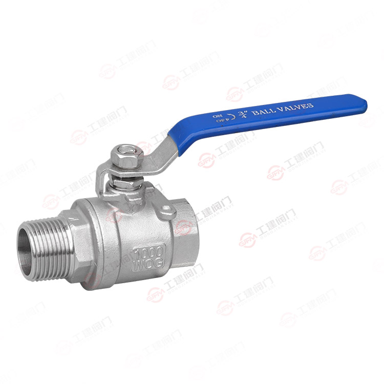 二片式内外丝球阀